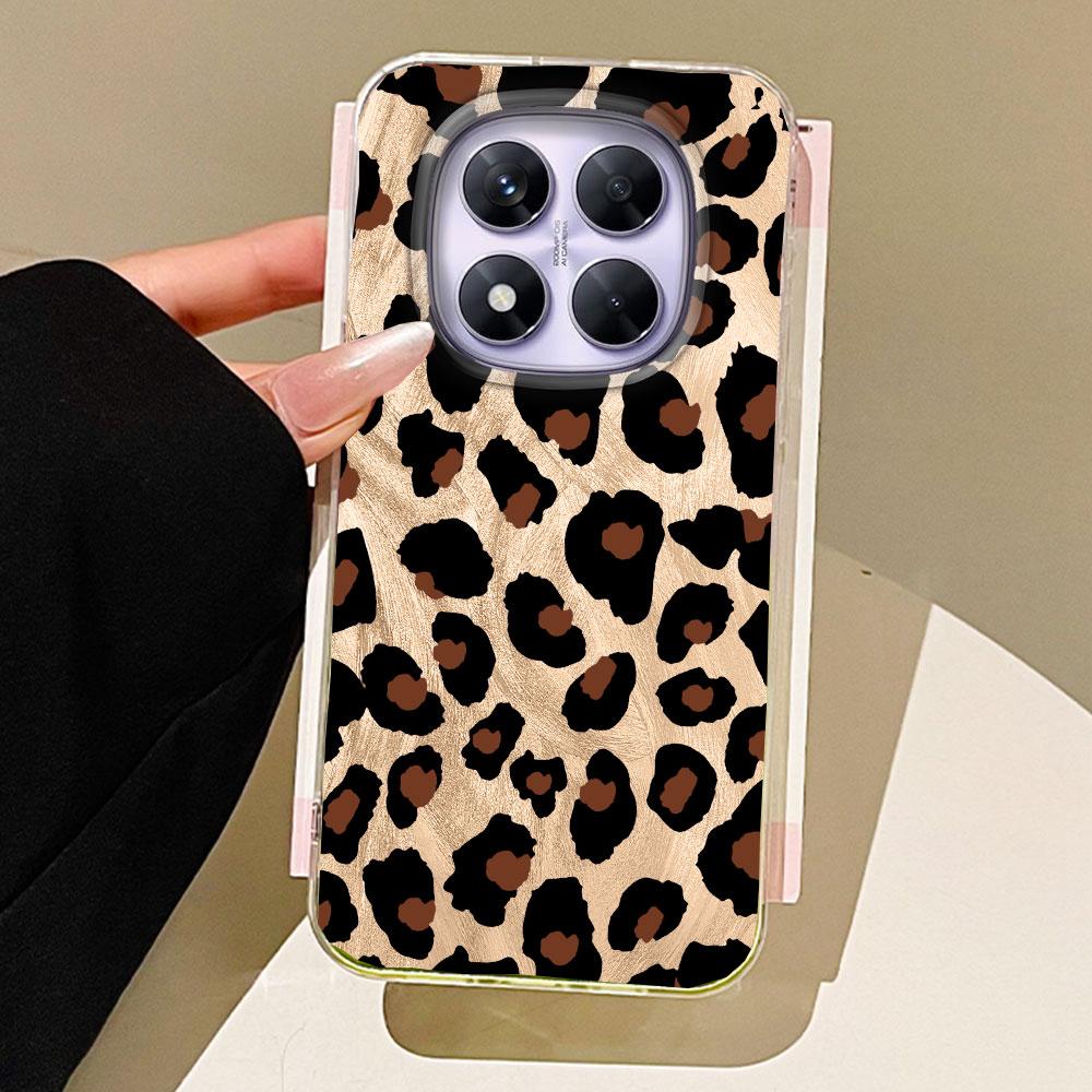 Vintage Black Leopard Phone Case for Xiaomi Redmi Note 14 13 12 11 11S 10 10S 9 Pro 9C 13C 14C A3 A4 A3X 9C A1 A2 Women Cover