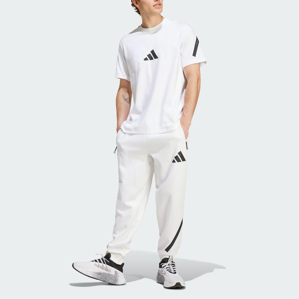 Adidas Z.N.E. True Healing Series FW24 Logo Sports Casual Short Sleeve T-Shirt Men Tops White JE3078