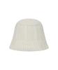 Bajal Va Applique Cable Knit Bucket Hat Ivory