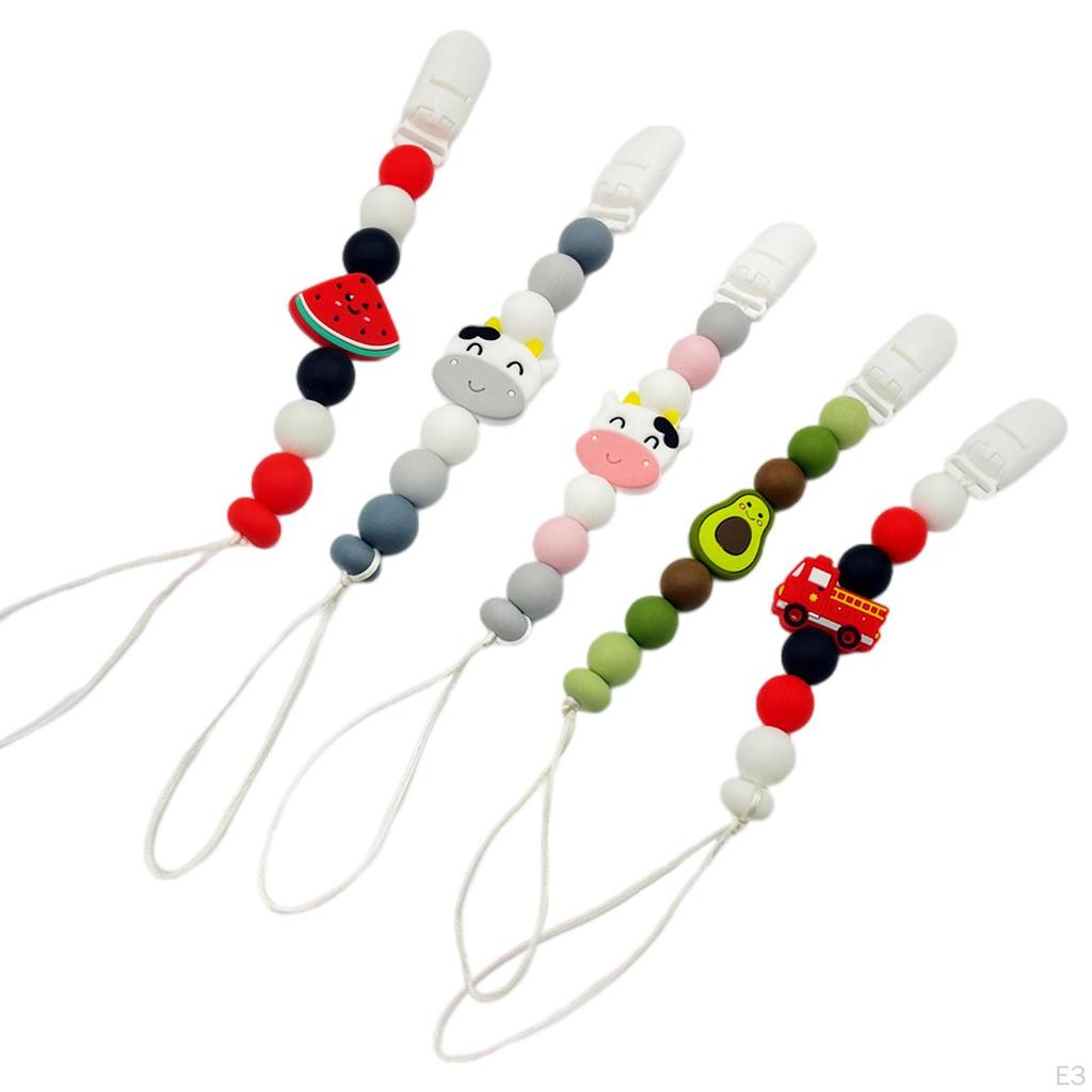 Toy Children Gift Handmade Clip Feeding Accessories Chain Clips for Baby Shower Toys