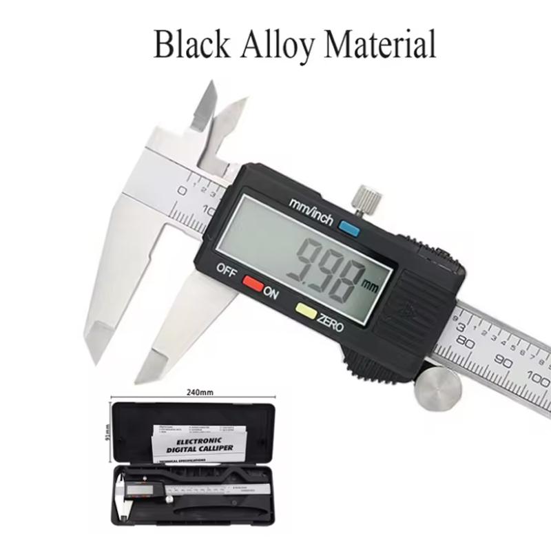 Stainless steel digital vernier caliper, electronic measuring instrument, measuring tool,150mm. Learning, industry, woodworking