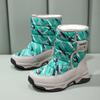 Girls Snow Boot Children's Shoes Outdoor Non-slip Plus Velvet Keep Warm Slip-on Thick Bottom Explosive Style Winter Boots