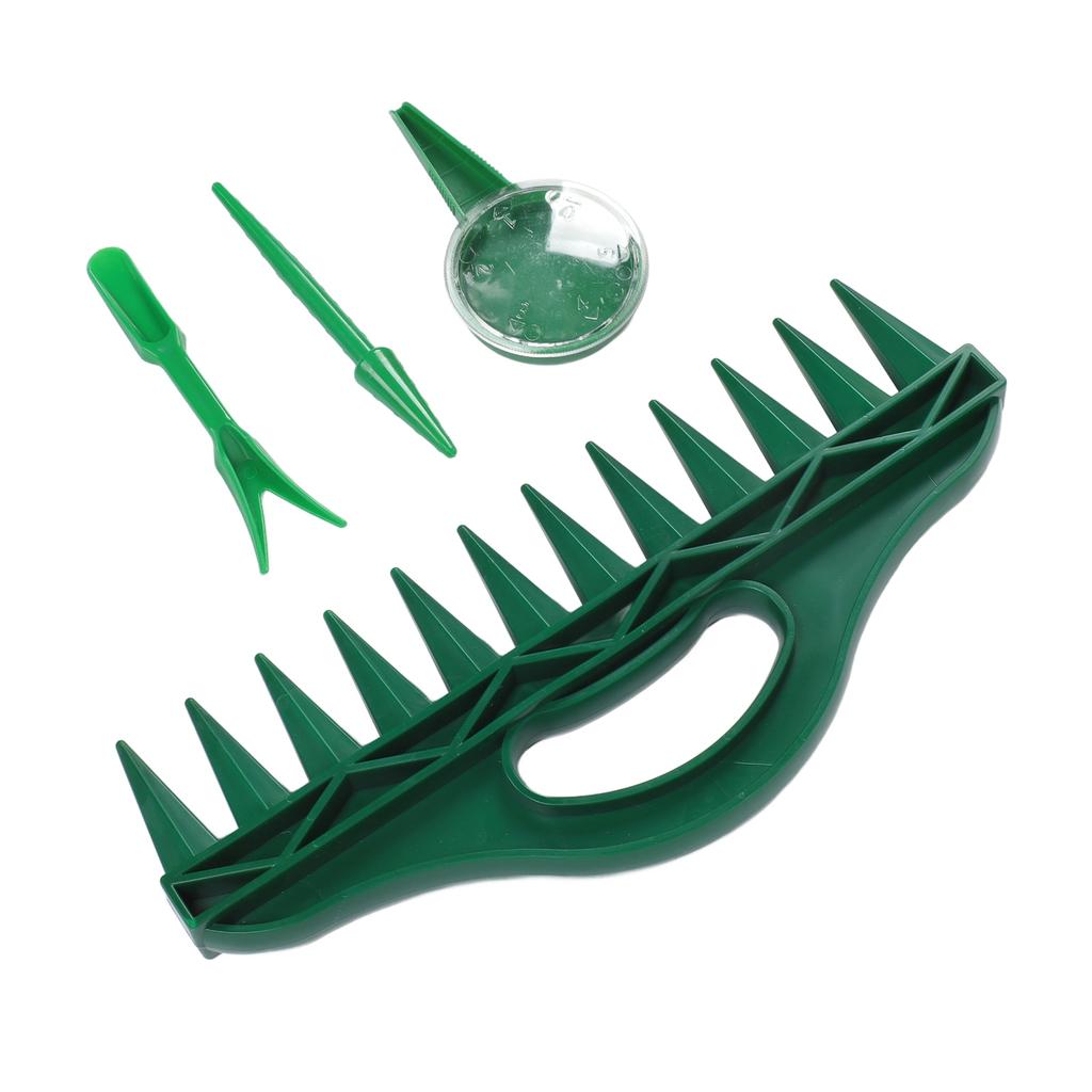 12 Holes Soil Digger Planter Increase Efficiency Garden Sowing Spacer with Adjustable Seeder