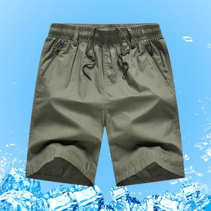 Big Size Men's Casual Shorts Summer Light Weight Shorts Outdoor Sports Cool Breathable Beach Relaxed Fit Cotton Cargo Shorts