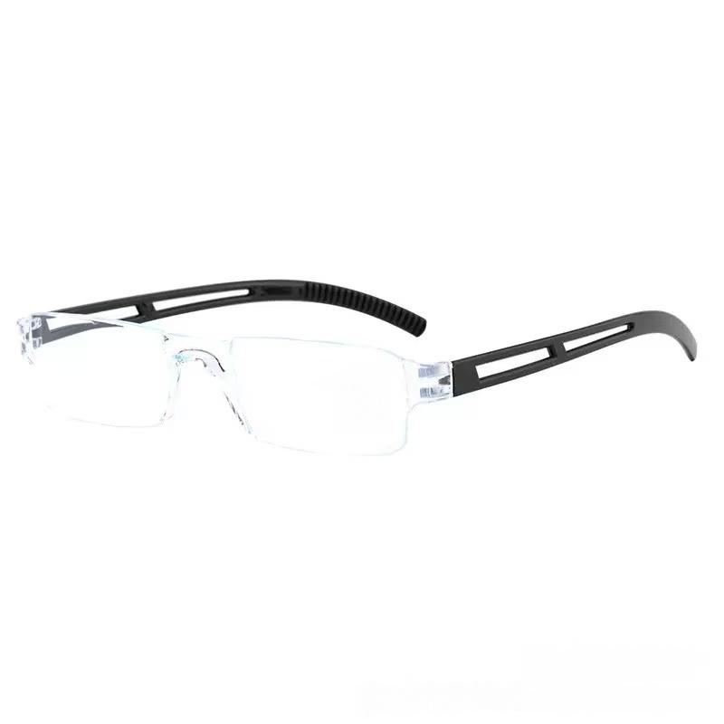 

European and American fashionable reading glasses, lightweight anti blue light and anti eye fatigue reader, suitable for both me +400