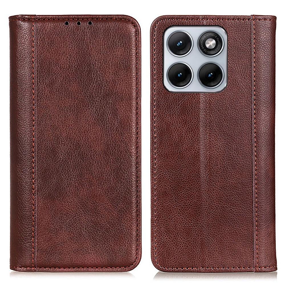 Wallet Case for Edge 70 Fusion+ 5G - Leather/PU, Brown