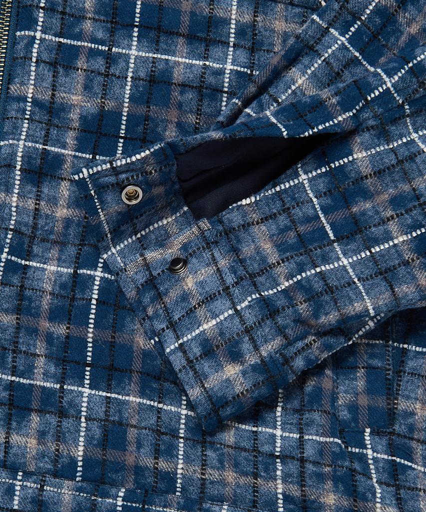 WKNDRS Checkered Zipup Shirt (Navy)