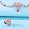 Forever Love Heart Pendant Beads Fit Original Charms Copper Bracelets Beads For Women Diy Jewelry Making Gift