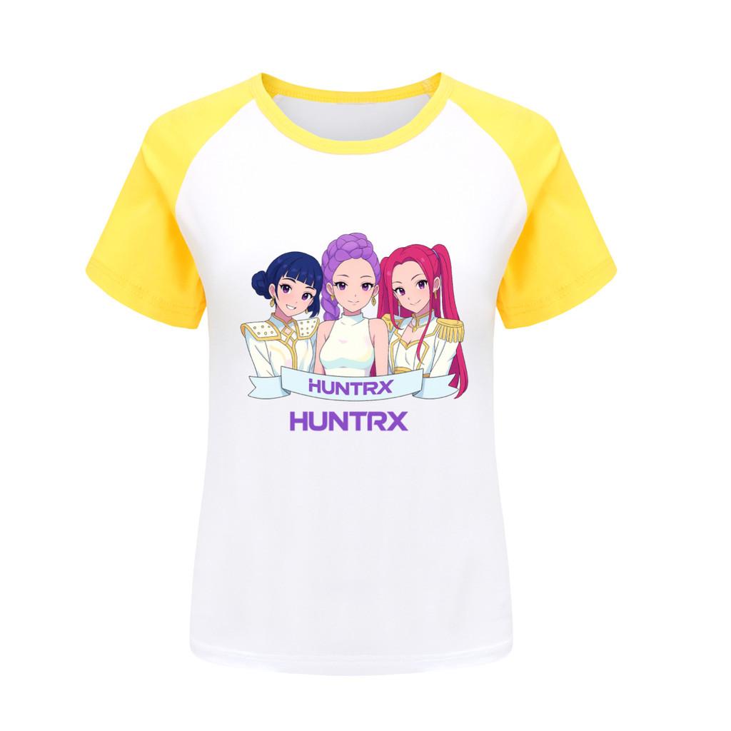 

5026 Kids Girls Rumi Zoey Mira Print Raglan Short Sleeves T-Shirt 170cm жовтий