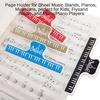 Adjustable Music Stand Clips for Sheet Music Score Holder Keyboard Instrument Accessories Portable Music Rack