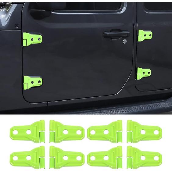 8PCS Door Hinge Cover Trim Accessories For 2018-2024 2025+ Jeep Wrangler JL JLU For -2024 2025+ Jeep Gladiator JT (Purple)