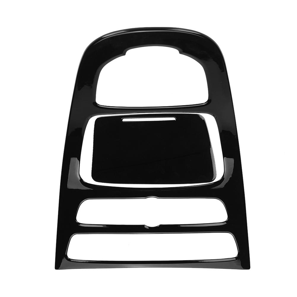 2 Piezas Cubierta de Panel de Palanca de Cambios de Consola Moldura para Clase E W213 16-18 Negro