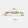 Zinc Zinc Zinc Alloy Gold Kitchen Cabinet Handle Light Luxury Ceramic Drawer Pulls  Wardrobe