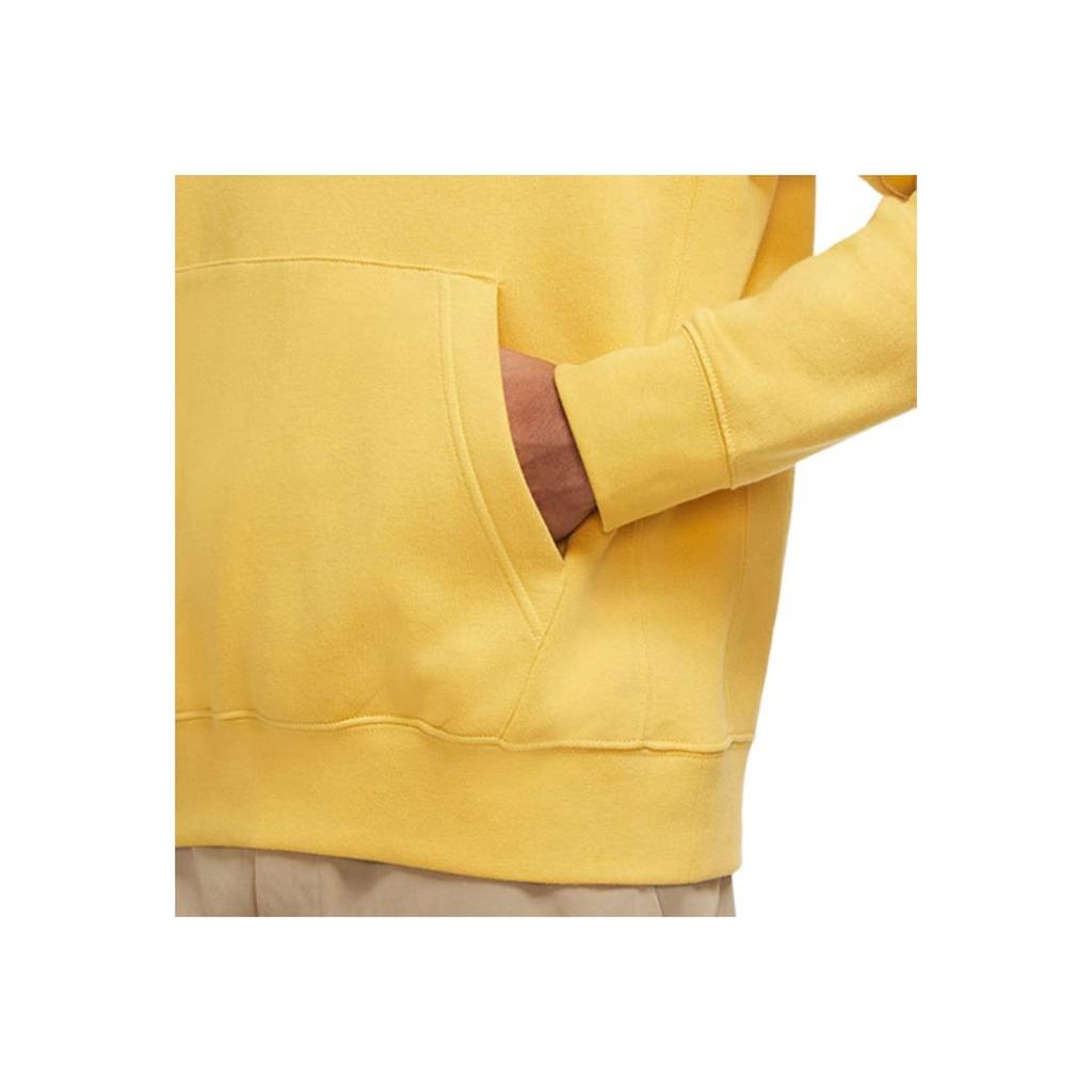 Nike Club Fleece Print Hoodie Pullover Men Hoodie Sunset-Yellow BV2974-761