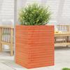 VidaXL Planter Wax Brown 50x50x68.5 Cm Solid Pine Wood, Outdoor Planter, Flower Box, Tomato Planter, 3282466