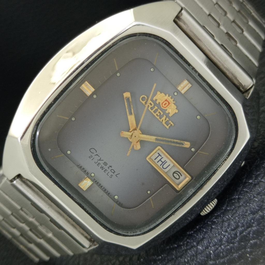 

ОРИГІНАЛЬНИЙ ВІНТАЖНИЙ ЧОЛОВІЧИЙ НАРУЧНИЙ ГОДИННИК ORIENT CRYSTAL AUTOMATIC 46941 ЯПОНІЯ a702540-1 R126-a702540