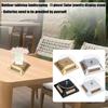 Solar Rotating Jewelry Display Stand Necklace Displaying Tray ABS Texture for Watches Rings and Small Electronics