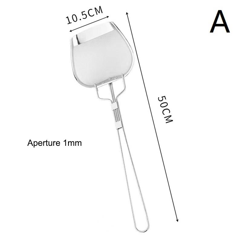 Stainless Steel Fryer Screen French Fries Frame Square Filter Net Encrypt Colander Strainers Shaped Frying Mesh Basket Strainer