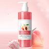 Peach Scented Body Wash and Scrub 300ml Exfoliating Formula To Refresh Skin Moisturizing Gentle Cleanser for Women Men All Skin Types
