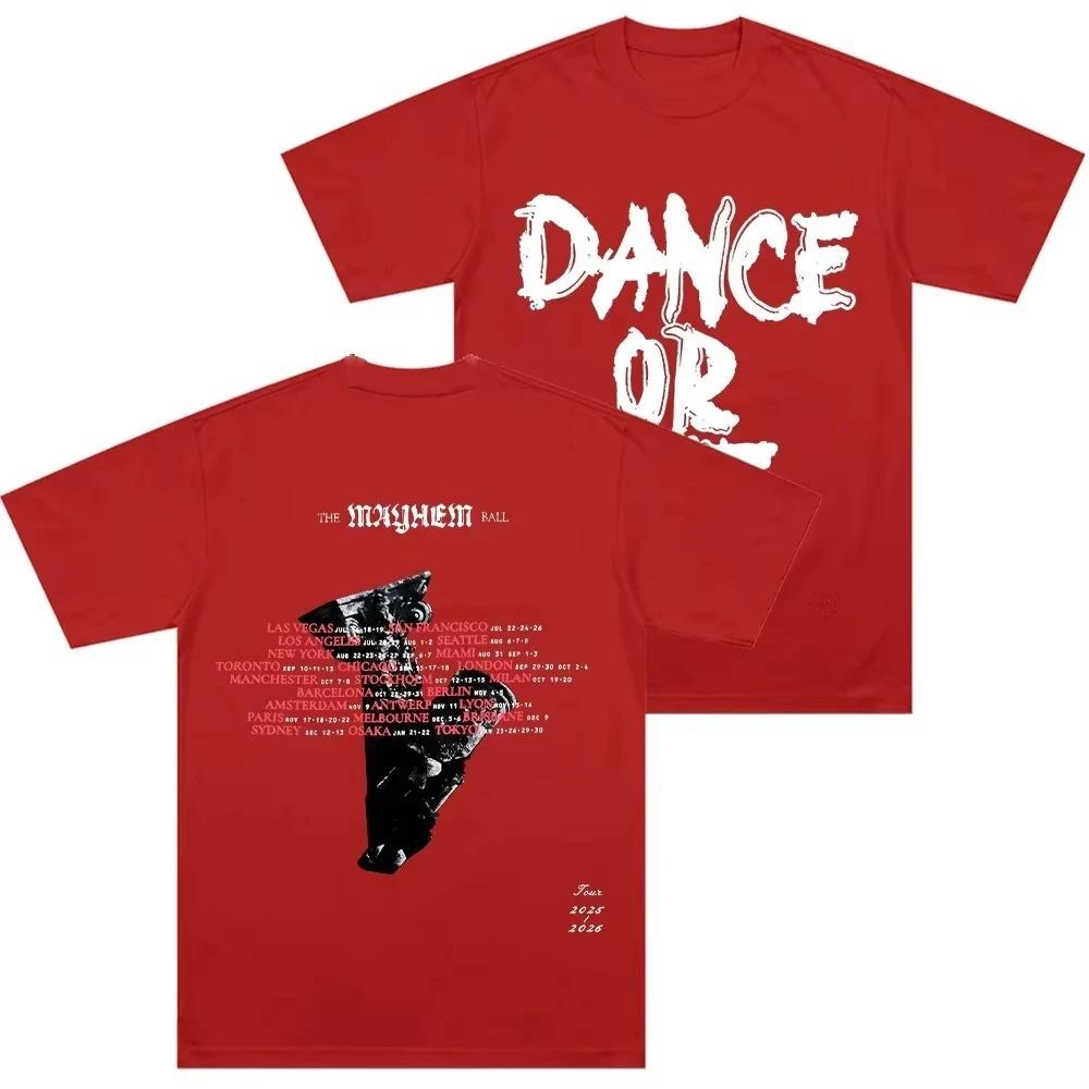 

Lady Gaga Mayhem Dance or Die Tour TShirt Men Women Oversized Y2k Vintage Pure Cotton Tees Round Neck T Shirts Comfort Clothing S