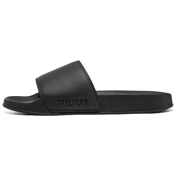 Skechers Cali Side Lines 2 Solid Color Simple Comfortable EVA Casual Slippers Women slippers Black 8730087-BBK 35