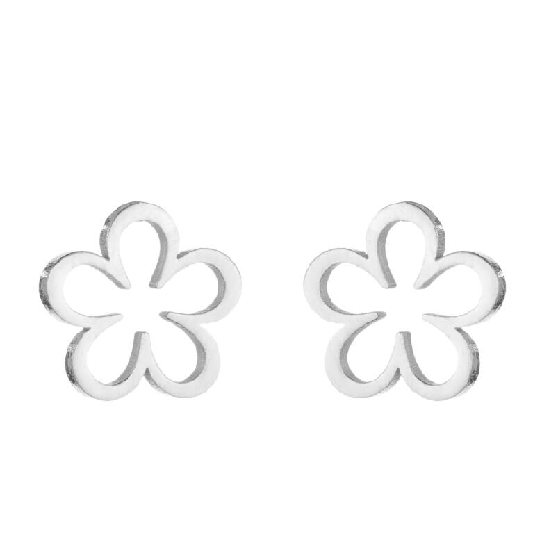 Plum Blossom Earring For Women Free Shipping Hypoallergenic Surgical Steel Ear Piercing Flower Shaped Girl Earrings Pendientes