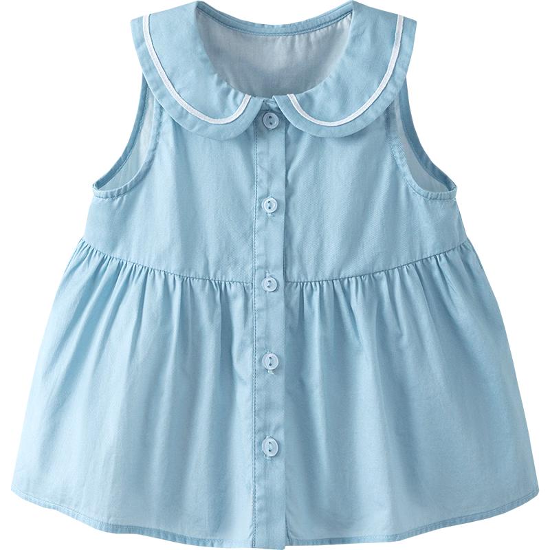 Minibala Girls  Nautical Cotton Sleeveless Blouse 120