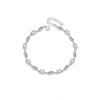 S925 Sterling Silver Crystal Love Bracelet for Women Ins 18k Gold Plated Fashionable New Crystal Bracelet