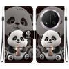 Animal Case Lion Panda Leather Phone Cover For Huawei Honor Magic 7 Lite Magic7 Pro Pro 5G Wallet Flip Coque Card Protect Cases