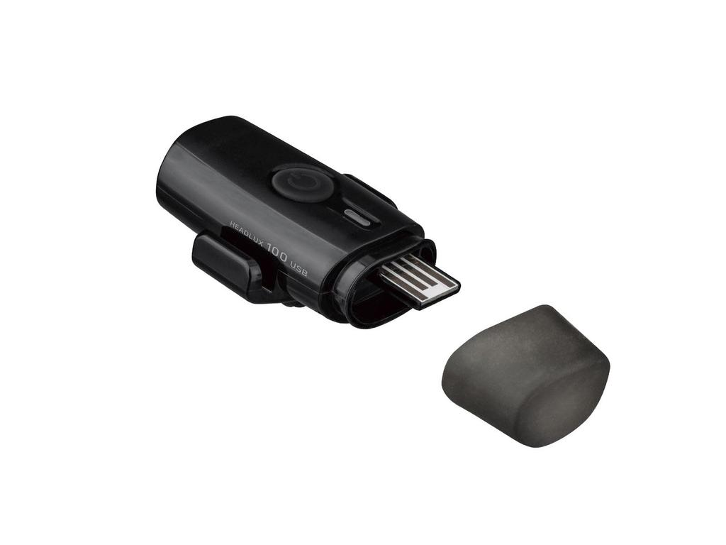Topeak USB Rechargeable Light HeadLux 100 Front and TailLux 25 Set, Rear, Black.