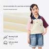 Xiaoyinman Girls' 10A Antibacterial Cartoon Polo Shirt