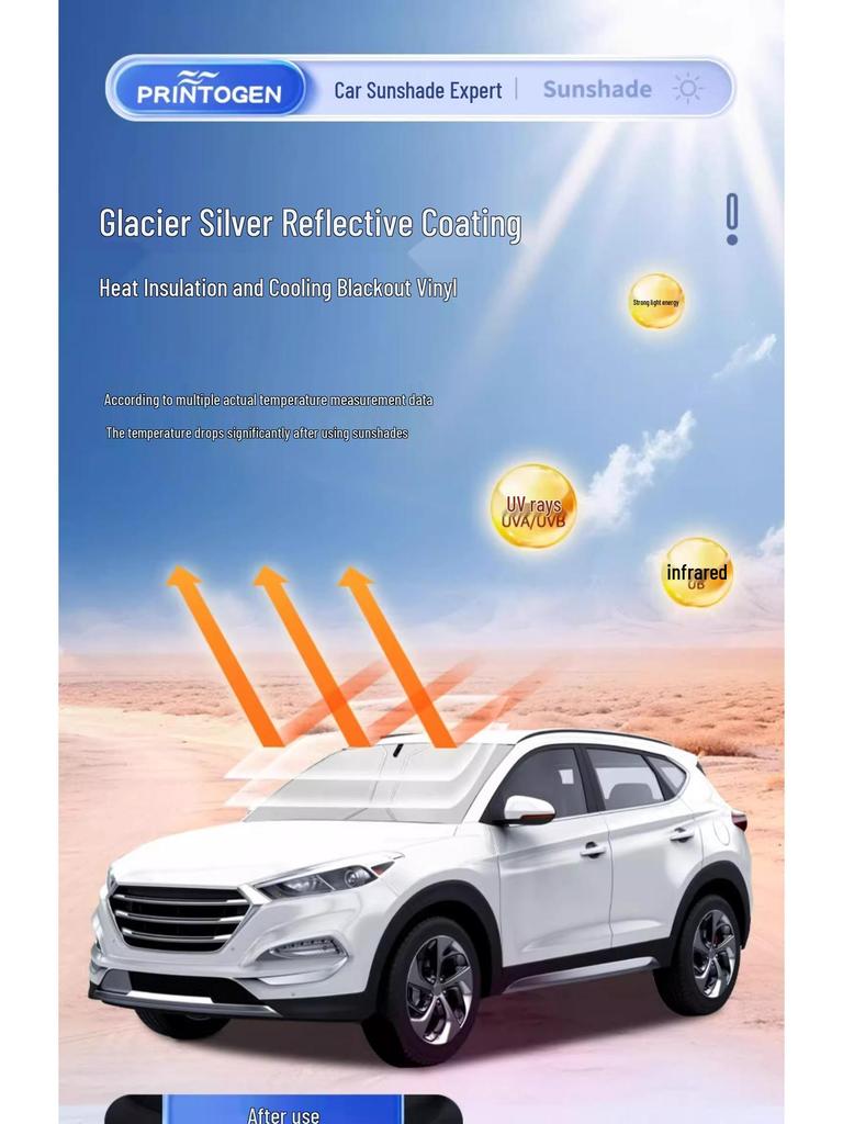 Haval Car Window Sunshade: Heat Insulation Umbrella for H6, Mythical Beast, Big Dog, H2H9, and F7 Front Windshields.