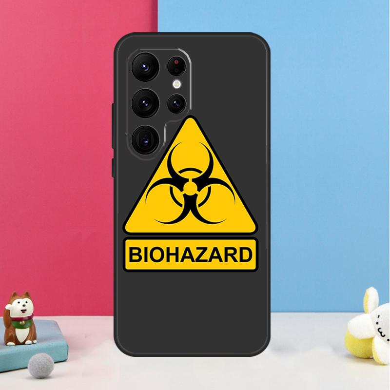 Biohazard Symbol Logo Case For Samsung Galaxy S24 S23 S22 Ultra S20 FE S21 FE Note 10 20 S8 S9 S10 Plus Coque