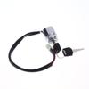 Universal Motorcycle 4 Wire 2 Position Ignition Switch Waterproof Electric Door Lock Electric Start Motorcycle Ignition Switch