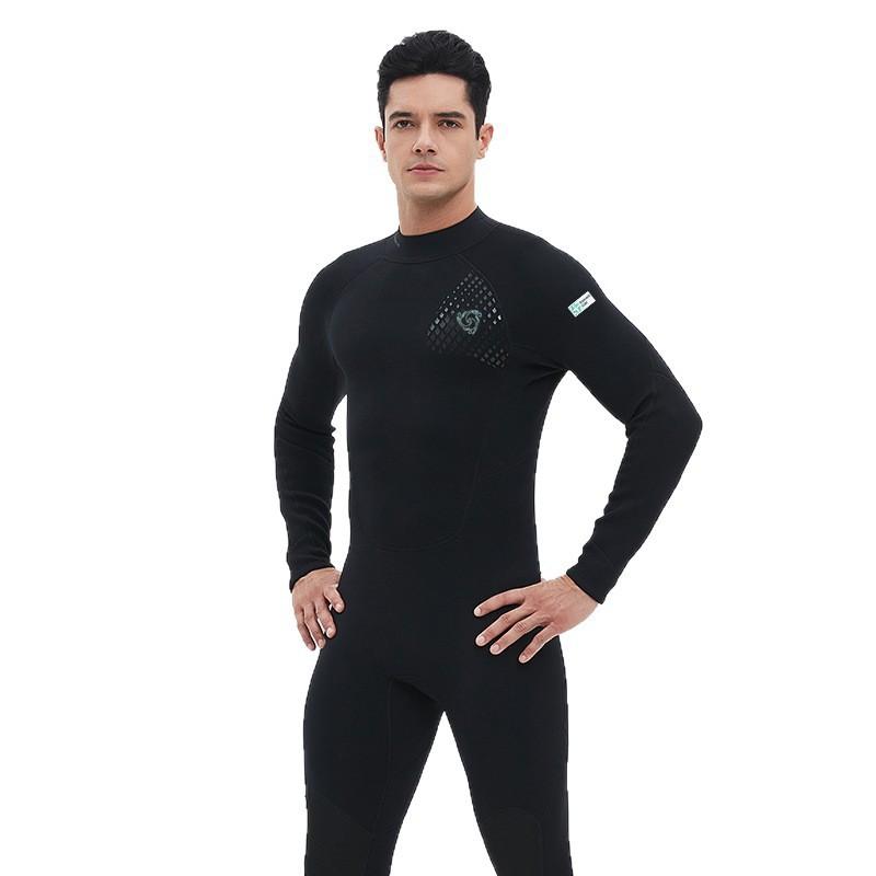 3mm Diving Suit Men Women One-piece Wet Black Long-sleeved Snorkeling Surfing Sunscreen Warm