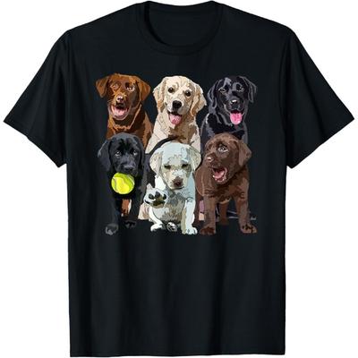 Labrador Retriever Lover Black Chocolate Yellow Lab Mom Dad T-Shirt