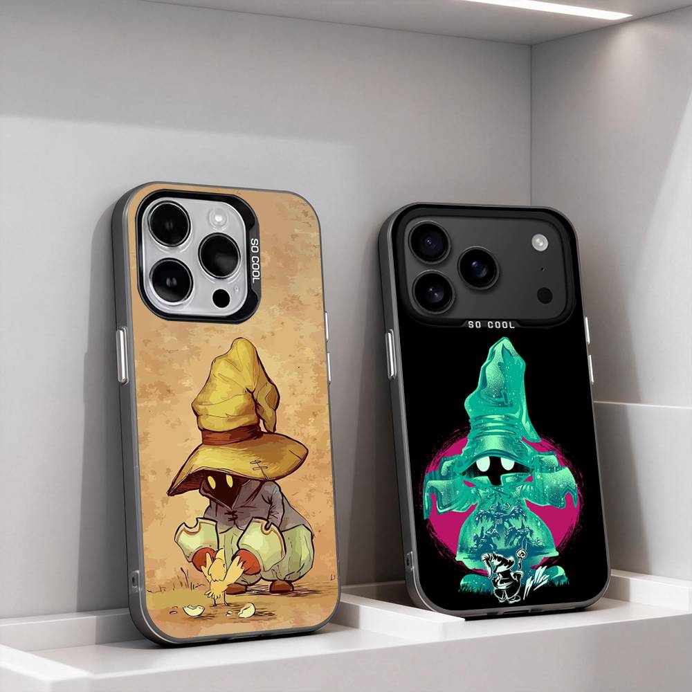 F-Finals-Fantasy Vivi For iPhone 11,12,13,14,15,16,17,Pro,Max,Plus,E,Air,Mini Phone Case IMD Matte Black