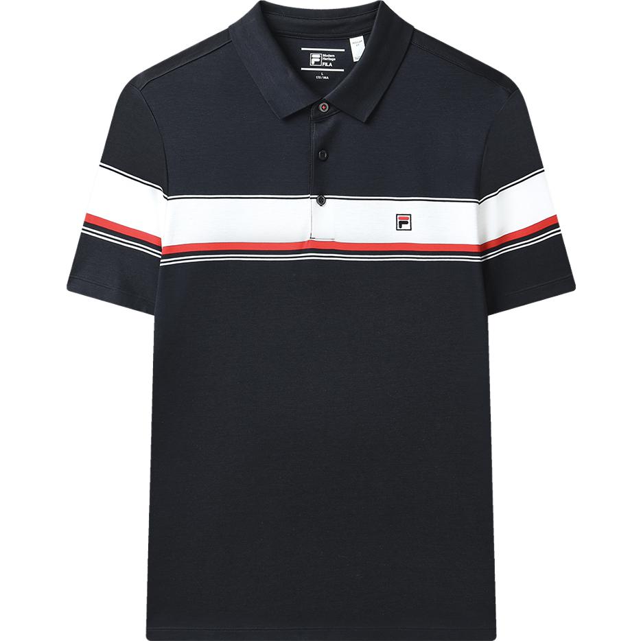 New FILA Polo Shirt Men's Legend Blue F11M321105FNV