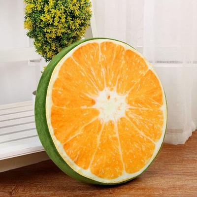 Relaxing 33cm 3D Fruit Seat Cushion Funny Fruit Round Cushion Butt Relaxing Throw Pillows Couch
