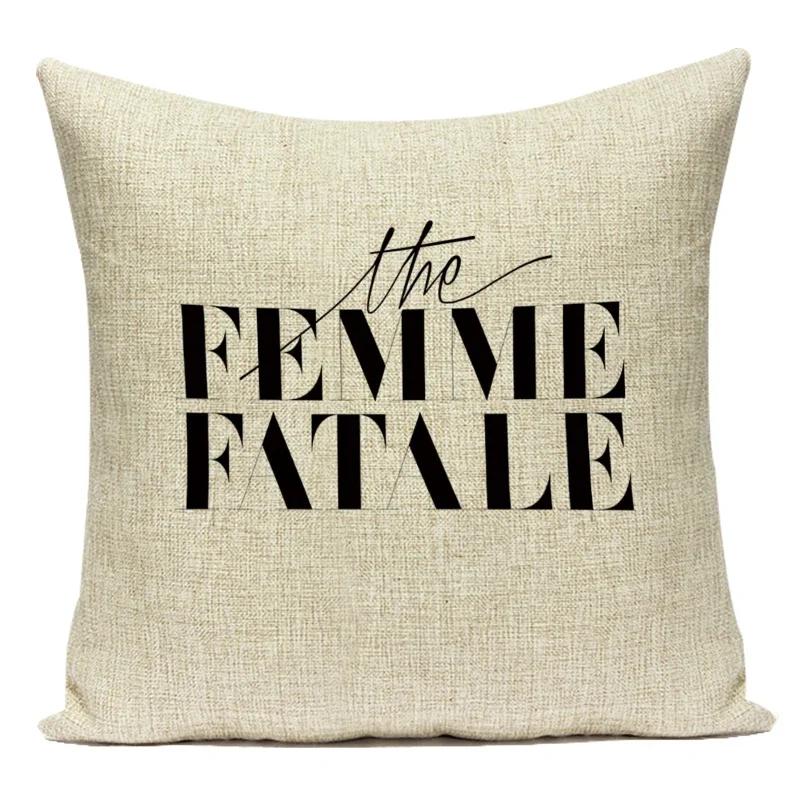 Letter Geometry Print Cushion Cover Decorative Pillow Cover Sofa Bed Car Throw Pillowcase Accessories Sweet Home Textile Decor