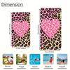 1pz Asciugamano da Spiaggia in Microfibra, Stampa Leopardata Rosa con Cuori, Materiale Ultra-Morbido, Leggero e Assorbente, Ideale per lo Yoga