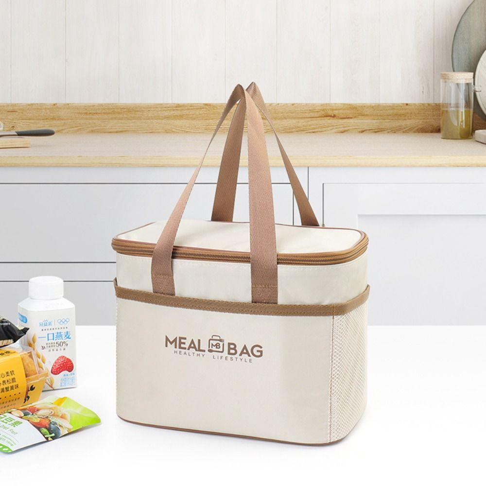 Aluminum foil Lunch Box Storage Bag Thickened Insulated Thermal Insulation Bag Large Capacity Waterproof Food Thermal Bag Women