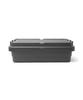 GORDON MILLER Stackable Trunk Cargo, 40L, Low-Profile Storage Box with Lid, Large Capacity, Sit-On, Stackable, Dark Gray, 01680034