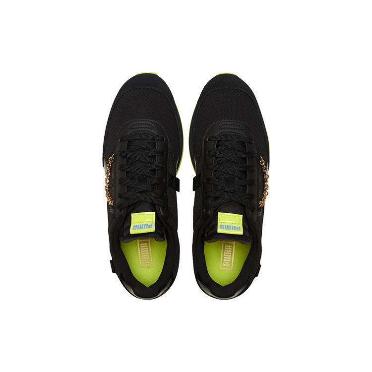 PUMA Womens Future Rider Dark Dreams Black Energy Yellow 380637-01