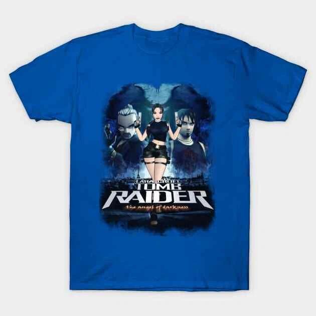Tomb Raider: Angel Of Darkness T-Shirt, Video Game Promo Shirt For Unisex M