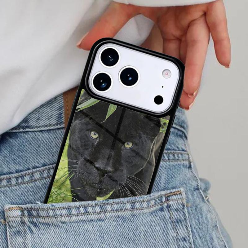 Animal Panther Phone Case for iPhone 16e 15 14 13 12 17 Pro Max Plus Air 17pro Cover Coque