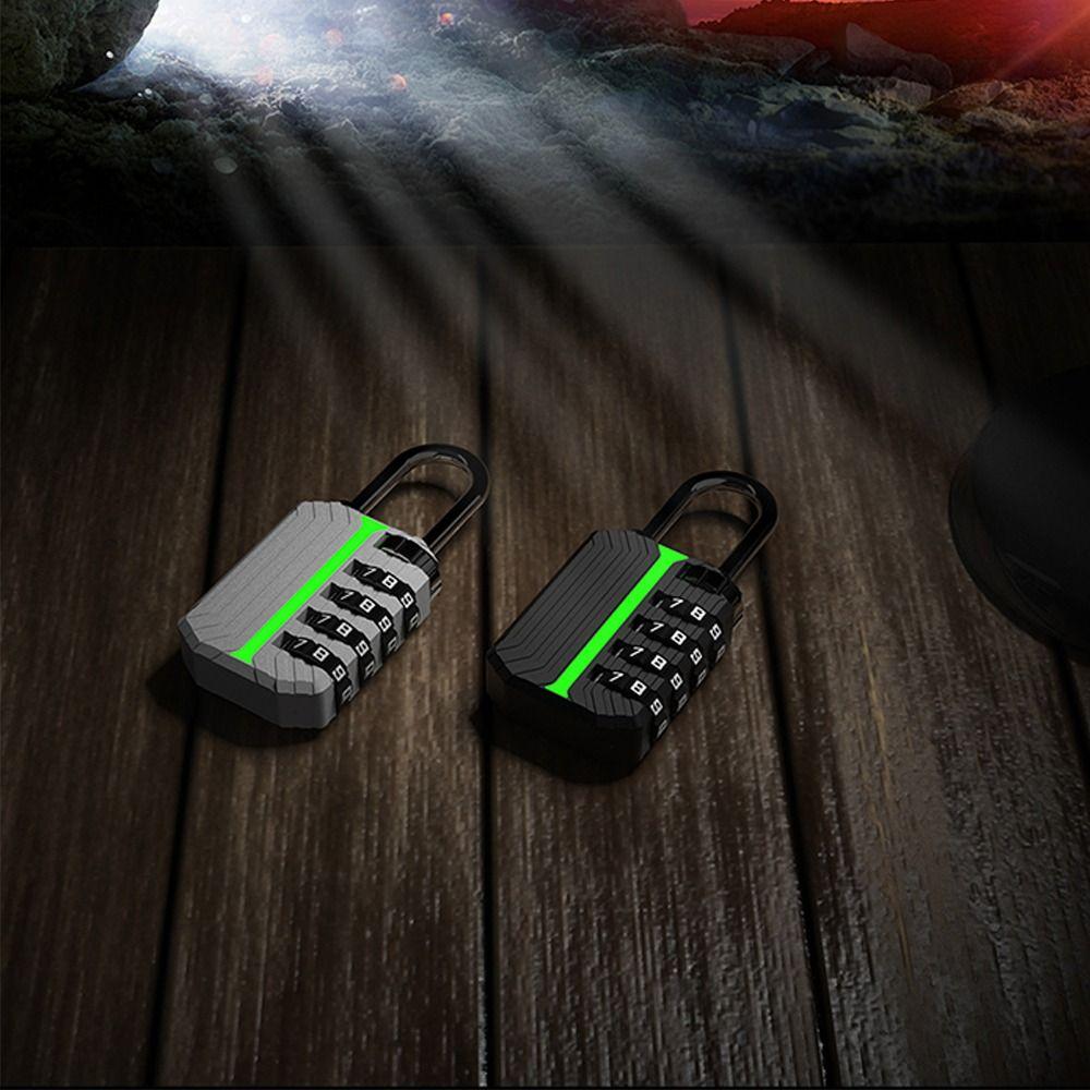 Padlock Dormitory Cabinet  Lock Zinc alloy Backpack Zipper Lock  for Travel