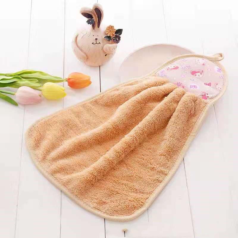 1 szt. Aksamit koralowy Artykuły łazienkowe Miękki ręcznik Chłonny ściereczka Ściereczki do naczyń Wisząca ściereczka Kitche