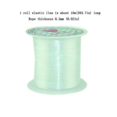 Starkes Armband Schmuckherstellung Stretch Elastischer Perlfaden DIY Schnur Perle 0,5mm Seil 10M Kordel Draht Gummi Zubehör