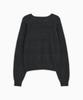 OHESHIO Button Detail Raglan Knit, Charcoal